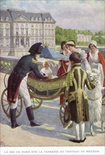 Napoléon 1er et son fils Napoléon-François-Charles-Joseph.