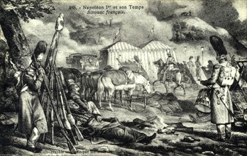 Bivouac français.
Campagne de Russie (juin-décembre 1812)