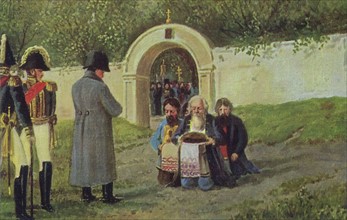Russia Campaign (June- December 1812).
Offerings being presented to Napoleon I.