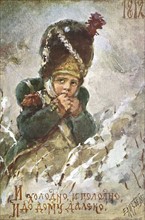 Campagne de Russie : portrait d'un enfant soldat.
1812