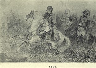 Campagne de Russie : Napoléon 1er à cheval.
1812