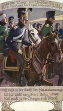 Campagne de Saxe : soldats allemands.
1813