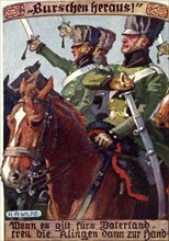 Campagne de Saxe : soldats allemands.
1813