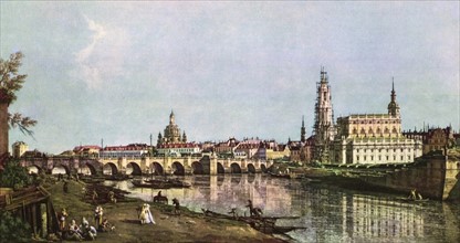 Ville de Dresde.
Campagne de Saxe.