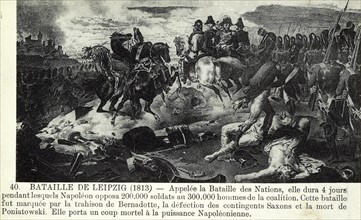 Bataille de Leipzig.
Campagne de Saxe.
16-18 octobre 1813