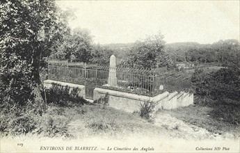 Campagne d'Espagne : cimetière des anglais à Biarritz.
1814