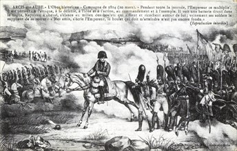 Napoléon 1er lors de la campagne de France à Arcis-sur-Aube.