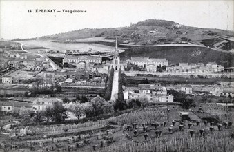 View overlooking Epernay.