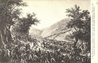Emperor Franz L. going through the Vosges mountains with the ally army.