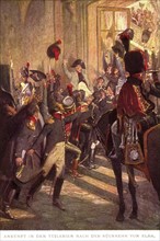 Les cent jours : retour triomphal de Napoléon 1er aux Tuileries.