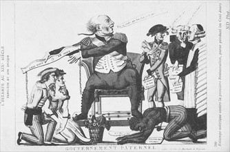 The Hundred days: satirical engraving against the Bourbon Restoration.