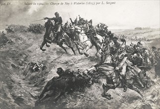 Bataille de Waterloo : charge du maréchal Ney.