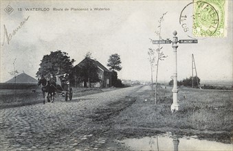 Waterloo : la route de Plancenoit.