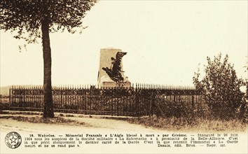 Waterloo : le monument des français.