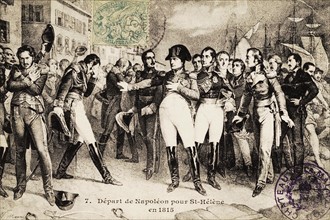 Départ de Napoléon 1er pour Sainte-Hélène.