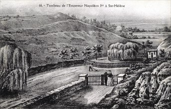 Tombeau de Napoléon 1er à Sainte-Hélène.
5 mai 1821