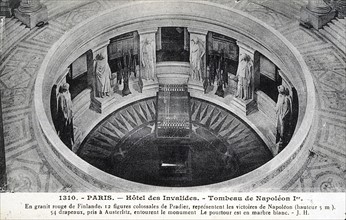 The tomb of Napoleon I at the hôtel des Invalides.