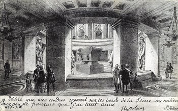 The tomb of Napoleon I at the hôtel des Invalides.