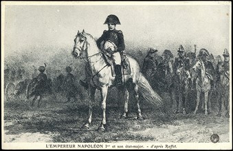 Napoleon I and his military staff.