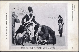 Napoléon 1er : gravure satirique.