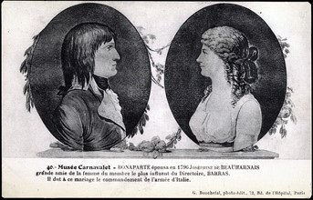 Portrait de Napoléon 1er et de Joséphine de Beauharnais.