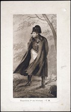 Napoleon I at a make-shift encampment.