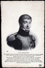 Portrait de Louis Bonaparte, frère de Napoléon 1er.