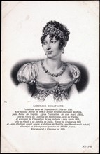 Portrait of Caroline Bonaparte, sister of Napoleon I.