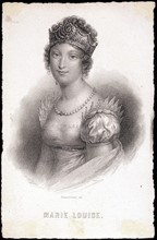 Portrait of Empress Marie-Louise, second wife of Napoleon I.