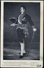 Portrait de  Don Joseph-Michel de Carvajal, duc de San Carlos.