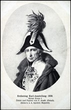 Portrait de l'archiduc Karl (Charles) d'Autriche, frère de l'empereur Frantz Ier.