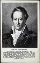 Portrait of Johann Wolfgang Goethe.