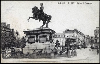 Statue of Napoleon I in Rouen.