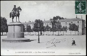 Statue de Napoléon 1er à La Roche-sur-Yon.