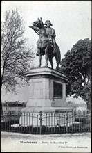 Statue of Napoleon I in Montereau.