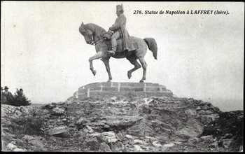 Statue of Napoleon I in Laffrey (Isère).