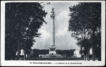 Statue de Napoléon 1er Boulogne-sur-Mer.