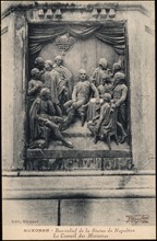 Bas-relief de la statue de Napoléon à Auxonne.