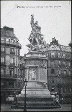 Statue du maréchal Moncey à Paris, place Clichy.