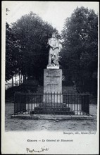 Statue of General Blanmont in Gisors (Eure).