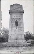 Monument in honour of General Desaix in Ayat (Puy-de-Dôme).