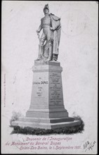 Statue of General Dupas in Evian-les-Bains.