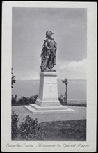 Statue du général Dupas à Evian-les-Bains.