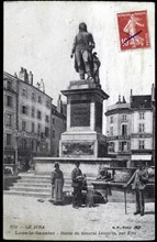 Statue of General Lecourbe in Lons-le-Saunier (Jura).