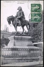 Statue of General de Lariboisière in Fougères (Ile-et-Vilaine).