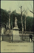 Statue of General Rampon in Tournon-sur-Rhone.