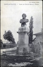 Buste du général Puthod à Bagé-le-Chatel.
