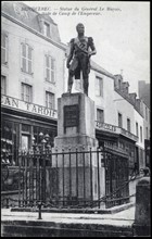 Statue of General Le Marois in Bricquebec.