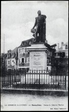 Statue of General Marbot in Beaulieu (Corrèze).