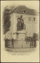 Statue de Gaspard Monge, comte de Péluse, à Beaune.